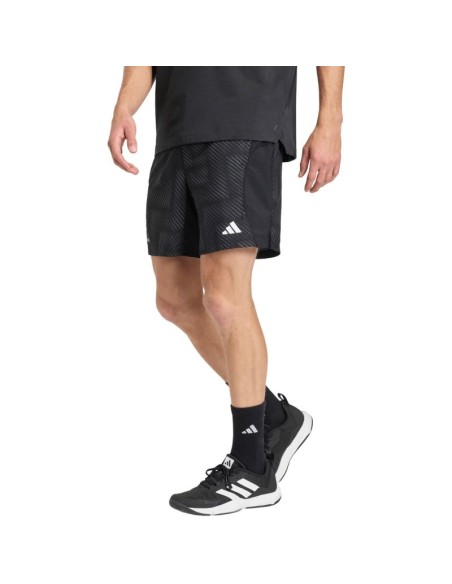 Men's adidas Tech Intensity Aop Shorts Black KB3123