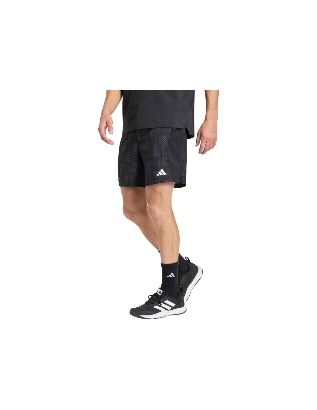 Men's adidas Tech Intensity Aop Shorts Black KB3123