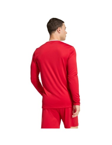 adidas Entrada 26 Long Sleeve Jersey Men's TShirt Red KF5847