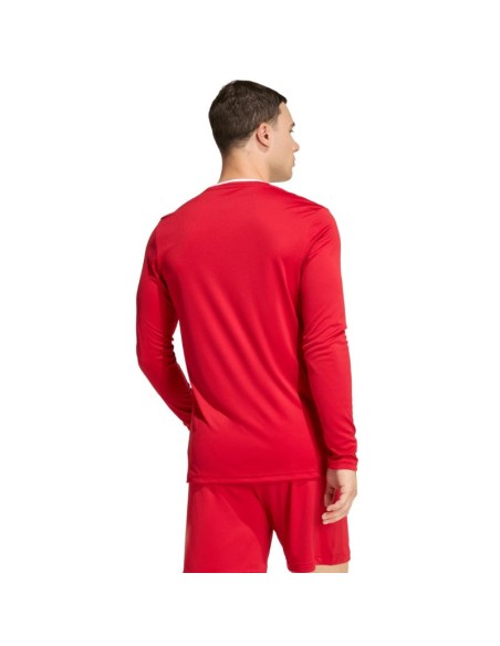adidas Entrada 26 Long Sleeve Jersey Men's TShirt Red KF5847