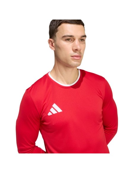 adidas Entrada 26 Long Sleeve Jersey Men's TShirt Red KF5847