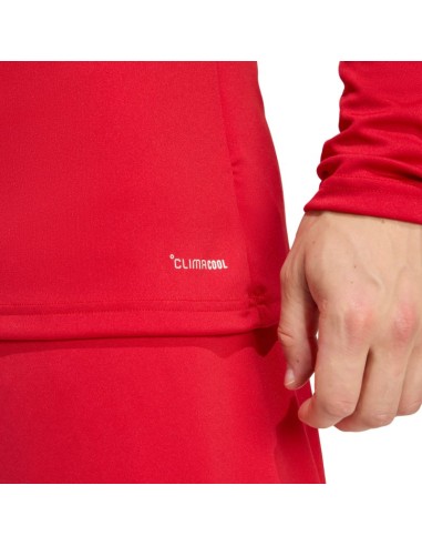 adidas Entrada 26 Long Sleeve Jersey Men's TShirt Red KF5847
