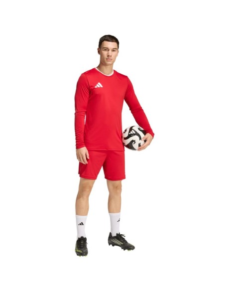 adidas Entrada 26 Long Sleeve Jersey Men's TShirt Red KF5847