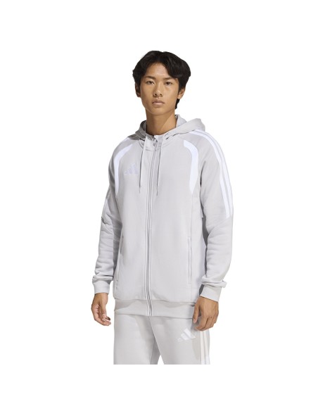Men's adidas Tiro 26 League Sweat Full Zip Hoody Gray KF3319