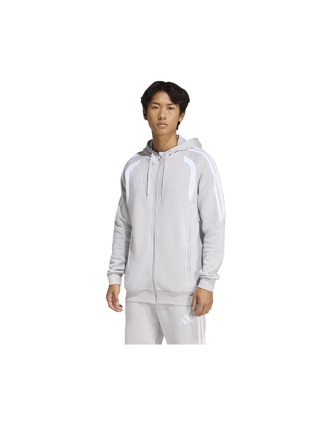 Men's adidas Tiro 26 League Sweat Full Zip Hoody Gray KF3319
