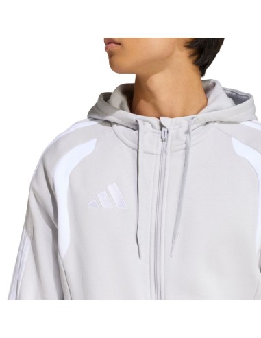 Men's adidas Tiro 26 League Sweat Full Zip Hoody Gray KF3319