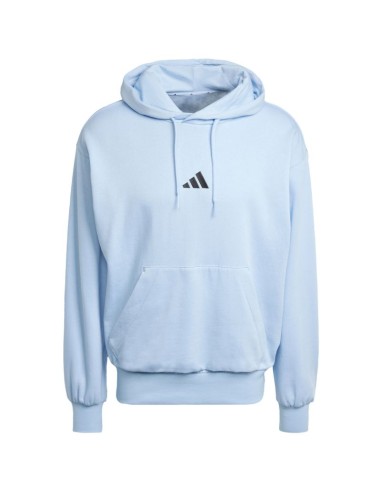 Men's adidas Essentials Feelcozy Hoodie light blue IN6064