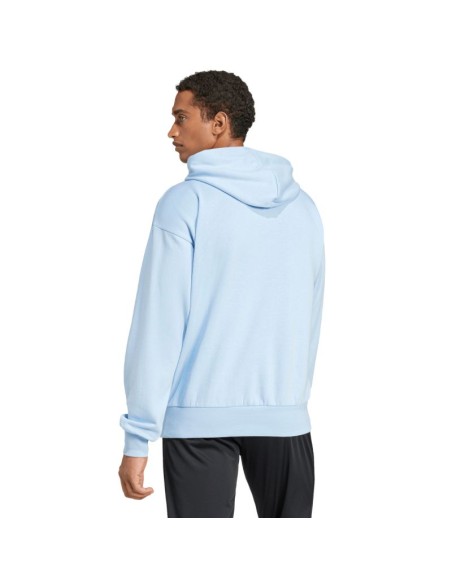 Men's adidas Essentials Feelcozy Hoodie light blue IN6064