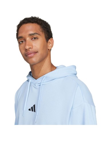 Men's adidas Essentials Feelcozy Hoodie light blue IN6064