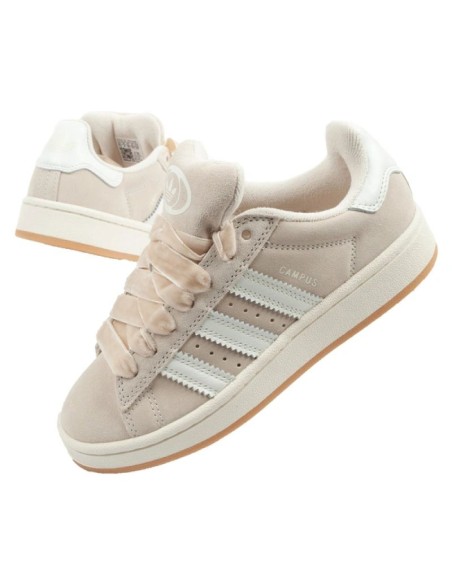 Adidas women's sports shoes Campus 00s leather sneakers beige