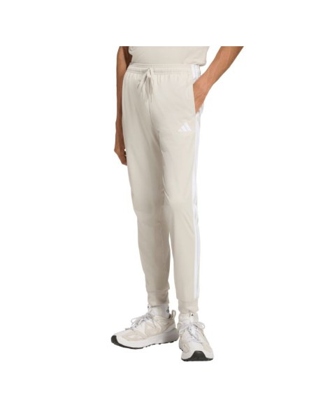 Men's adidas 3Stripes Tricot Regular Tapered Pants Beige JY7721