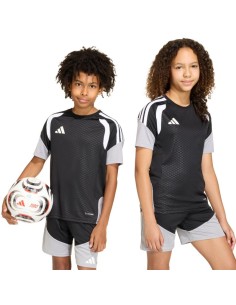 adidas Tiro 26 Competition Training Kids TShirt Black and Gray KA7599