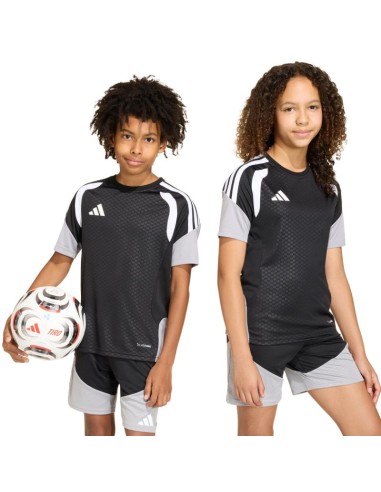 adidas Tiro 26 Competition Training Kids TShirt Black and Gray KA7599