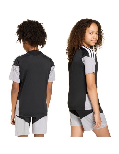 adidas Tiro 26 Competition Training Kids TShirt Black and Gray KA7599