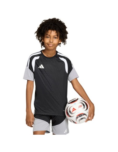 adidas Tiro 26 Competition Training Kids TShirt Black and Gray KA7599