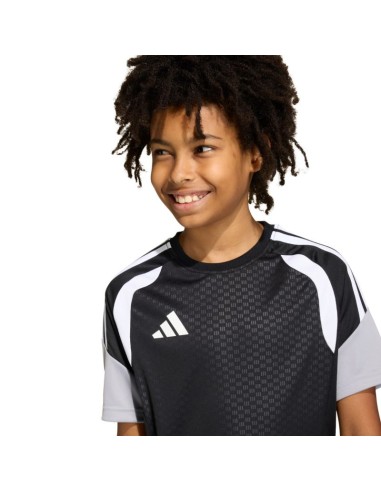 adidas Tiro 26 Competition Training Kids TShirt Black and Gray KA7599