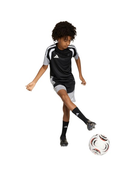 adidas Tiro 26 Competition Training Kids TShirt Black and Gray KA7599
