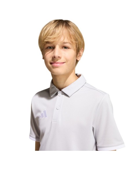 adidas Entrada 26 Polo Light Gray Kids' TShirt JZ6628