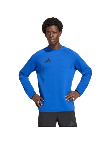 Men's adidas Tiro 26 Travel Crew sweatshirt blue KD1146