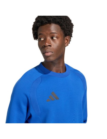 Men's adidas Tiro 26 Travel Crew sweatshirt blue KD1146