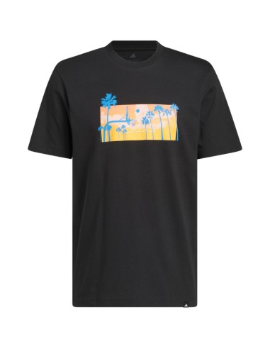 Men's adidas Summer Sunset Graphic Tshirt black KC9243
