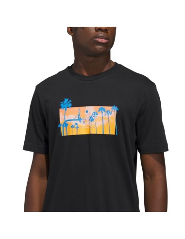 Men's adidas Summer Sunset Graphic Tshirt black KC9243