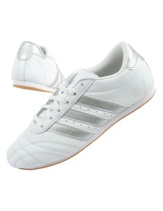Adidas women's sports shoes Taekwondo Lace white fashionable leather