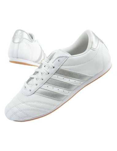 Adidas women's sports shoes Taekwondo Lace white fashionable leather