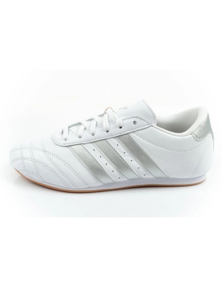 Adidas women's sports shoes Taekwondo Lace white fashionable leather