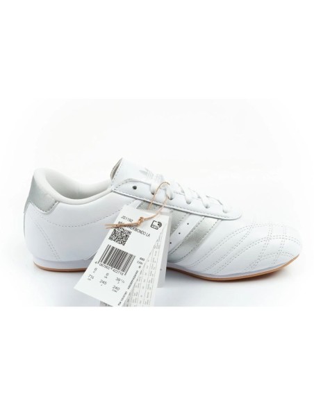 Adidas women's sports shoes Taekwondo Lace white fashionable leather