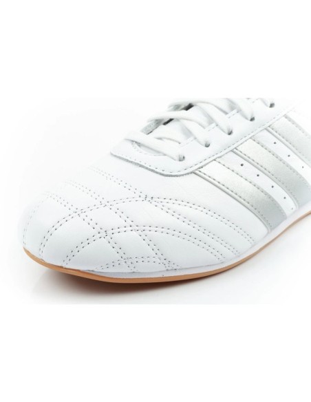 Adidas women's sports shoes Taekwondo Lace white fashionable leather