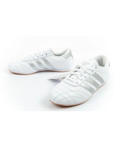 Adidas women's sports shoes Taekwondo Lace white fashionable leather