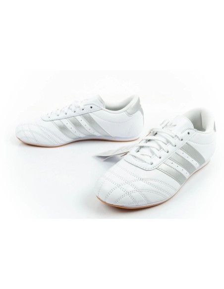 Adidas women's sports shoes Taekwondo Lace white fashionable leather