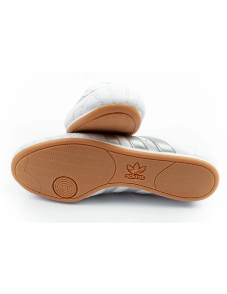 Adidas women's sports shoes Taekwondo Lace white fashionable leather