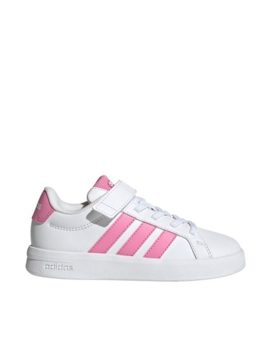 Adidas Grand Court 30 kids' shoes white and pink JP9371