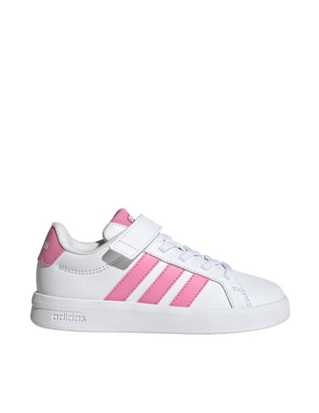 Adidas Grand Court 30 kids' shoes white and pink JP9371