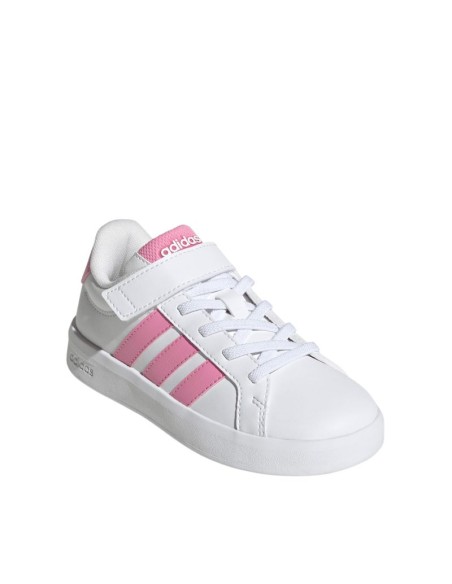 Adidas Grand Court 30 kids' shoes white and pink JP9371