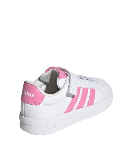 Adidas Grand Court 30 kids' shoes white and pink JP9371