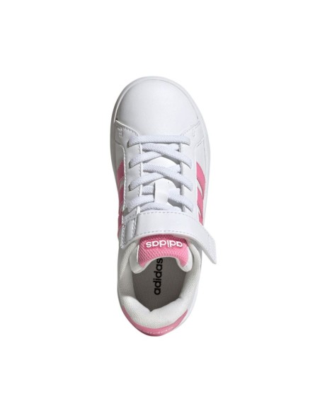 Adidas Grand Court 30 kids' shoes white and pink JP9371