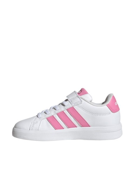 Adidas Grand Court 30 kids' shoes white and pink JP9371