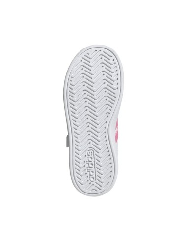 Adidas Grand Court 30 kids' shoes white and pink JP9371