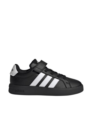 Adidas Grand Court 30 Kids Shoes Black and White KJ4369