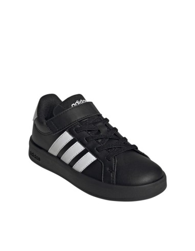 Adidas Grand Court 30 Kids Shoes Black and White KJ4369