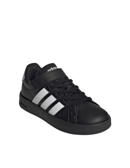 Adidas Grand Court 30 Kids Shoes Black and White KJ4369