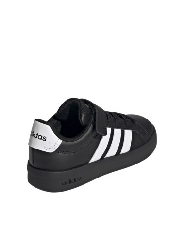 Adidas Grand Court 30 Kids Shoes Black and White KJ4369