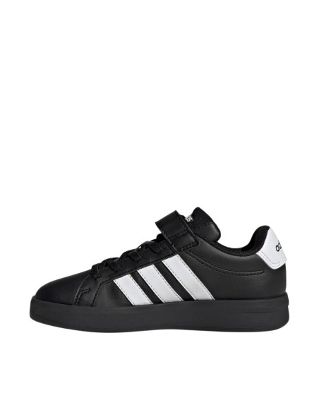 Adidas Grand Court 30 Kids Shoes Black and White KJ4369