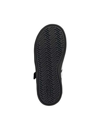 Adidas Grand Court 30 Kids Shoes Black and White KJ4369