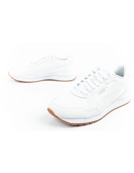Puma ST Runner v4 sports shoes sneakers men's white leather fashionable