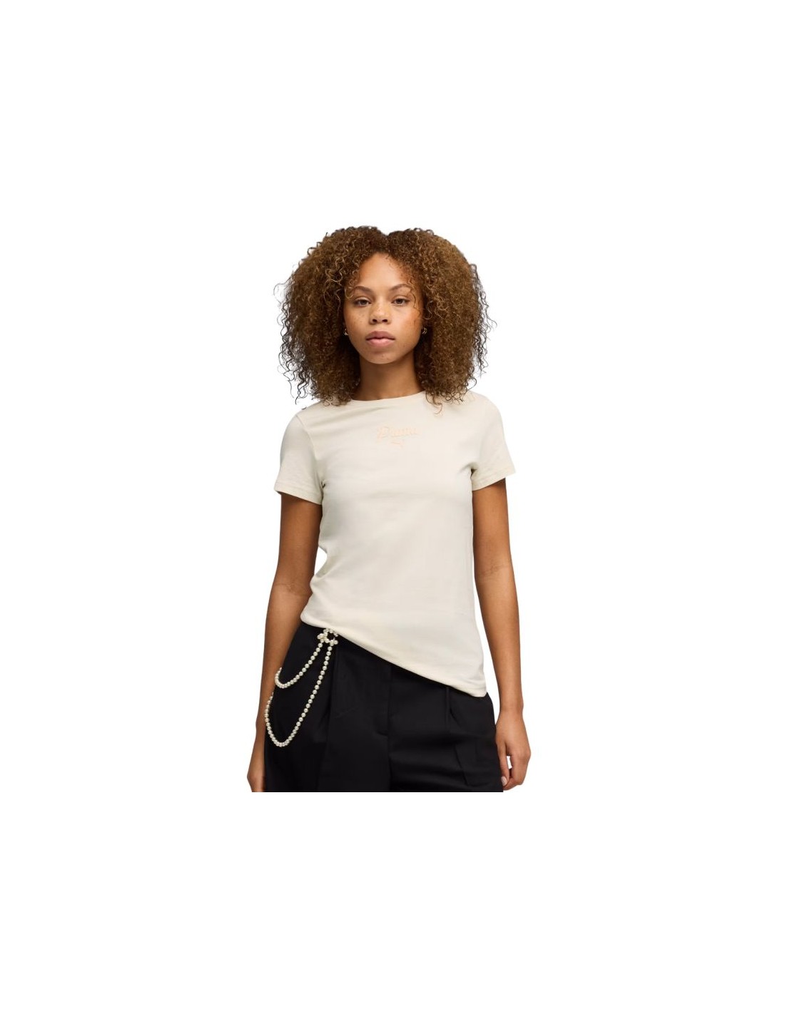 Puma ESS Script Tee Women's TShirt Beige 691760 87