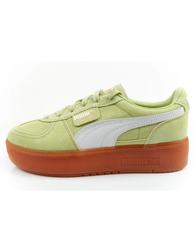 Puma women's shoes sports sneakers Palermo platform fashionable green